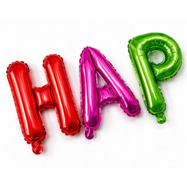Happy Birthday Foil Letter Balloons - 41cm Large Multi Colour Bday Kit Set
