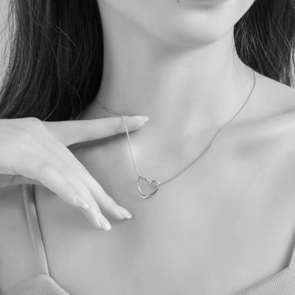 Love at First Sight: The Elegant Hollow Heart Pendant - Image 14