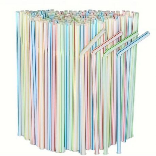 Twist and Sip: Pastel Colored Drinking Straws for Kids and Adults