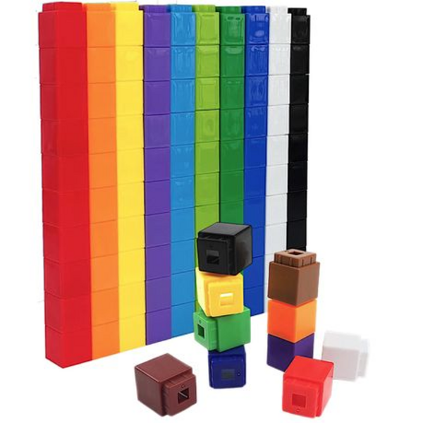 Stack, Count, and Learn! 100 Colorful Number Block Cubes for Endless Fun! - Image 2