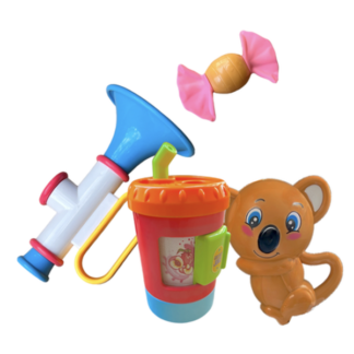 Shake, Rattle, Roll, Toot & Giggle with Our 4 Piece Toy Rattle Set! Girls Boys
