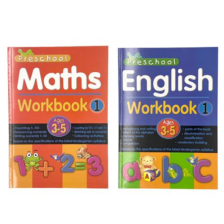 Comprehensive Preschool Workbooks in Maths and English for Kids Ages 3-5!