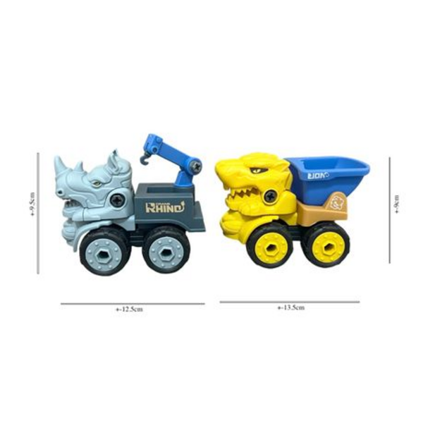 Roar into Action: Wild Animal Vehicle Figurines for Kids to Build and Play - Image 4