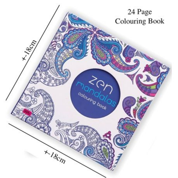 Find Your Inner Peace: 24-Page Zen Mandalas Creative Colouring Book