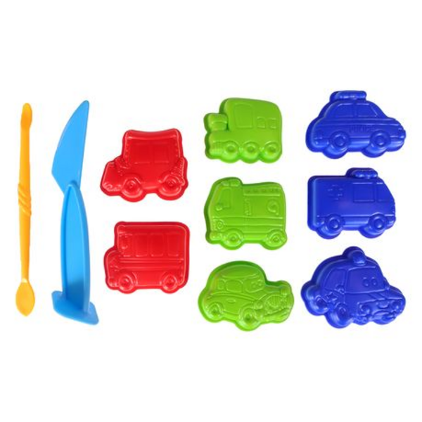 Colored Modeling Clay Set Family Fun - 12 Colors 8 Moulds & Accessories - Image 2