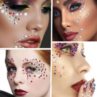 Double Pack of Nordik 3D Shimmering Rhinestone Face and Body Gems