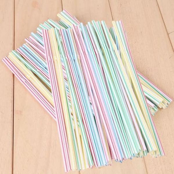 Sip in Style: 400-Piece Pack of Pastel Colored Bendable Twisty Straws