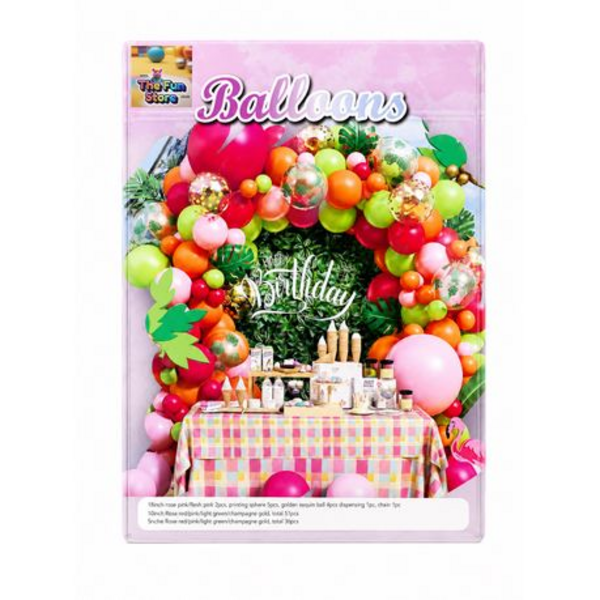 100Pieces Tropical Balloon Arch Garland Kit - DIY Summer Birthday Party Set - Image 4
