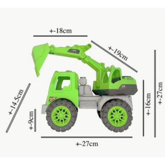 Heavy-Duty Fun for Little Hands: Green Construction Truck Toy