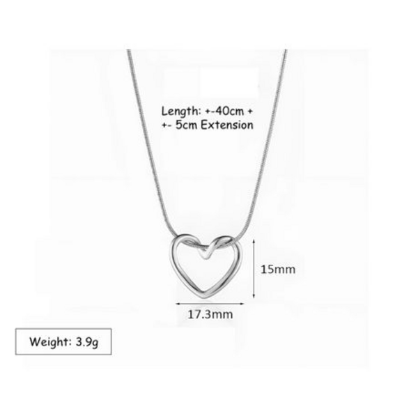 Love at First Sight: The Elegant Hollow Heart Pendant - Image 13