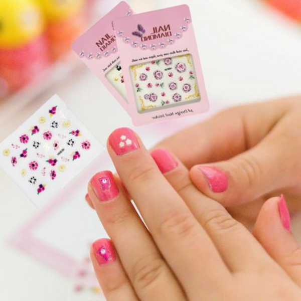 12 Piece Sticker Pack with Raised Designs, Perfect for Girls' Parties.