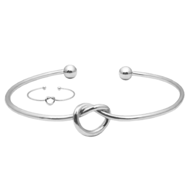Love is in the Loop and on Your Wrist - The Love Knot Bangle & Ring Set! - Image 4