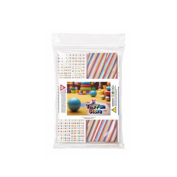 36 Colourful Cellophane Treat Bags for Birthday Parties, Sweets and Gifts