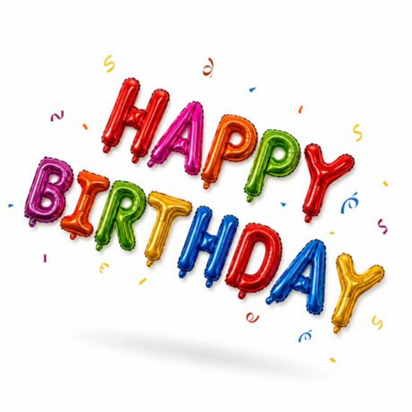 Happy Birthday Foil Letter Balloons - 41cm Large Multi Colour Bday Kit Set