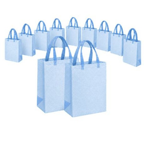 12 Pack Non-Woven Reusable Tote Gift Shopping Bags with Handles - Image 10