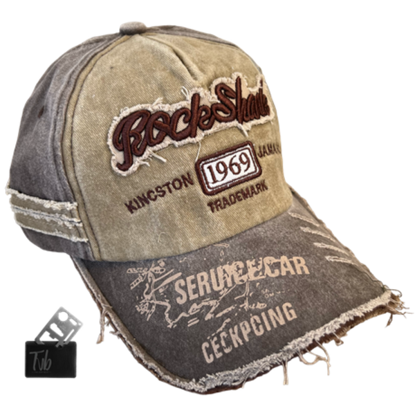 Groovy Vibes for Men and Women: Retro Rock Shank Jamaica Baseball Cap 1969!