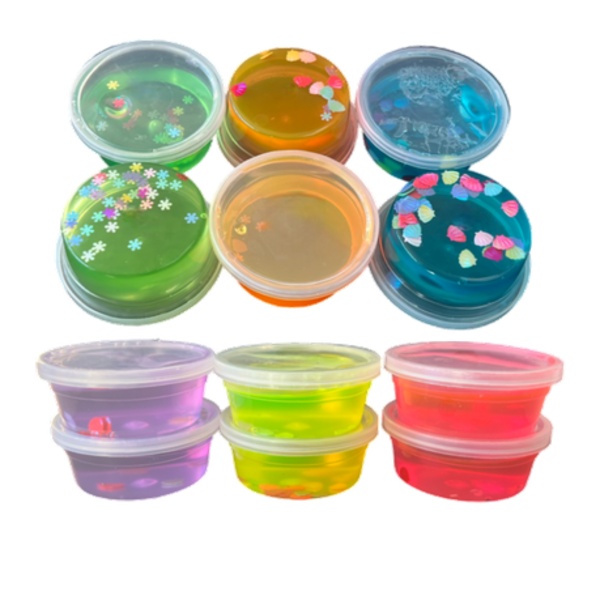 Squishy, Stretchy, Sensory Fun: 12 Tubs of Gooey Goodness! Slime Sensation!