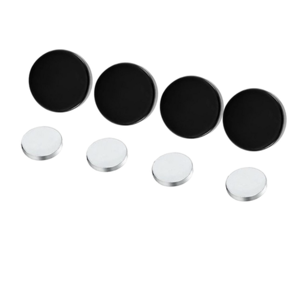 Go Stealth Mode Sneakily Stylish Magnetic Black Stud Earrings