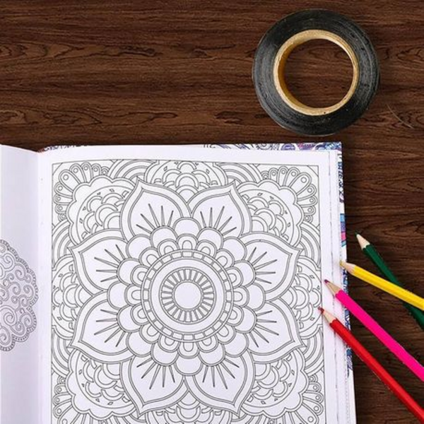 Find Your Inner Peace: 24-Page Zen Mandalas Creative Colouring Book