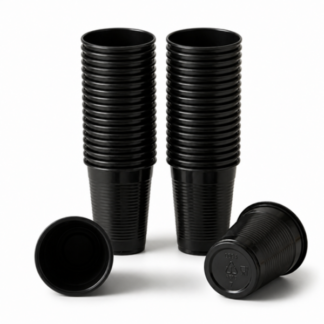 100 x Disposable Plastic Party Cups - 200ml / 7oz Sturdy Drinking Cups