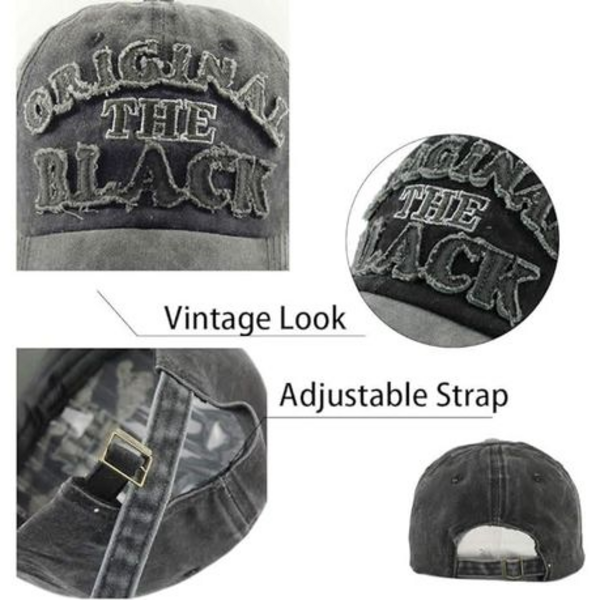 Black - Step Up Your Style with the Washed Classic Vintage Retro Baseball Cap! - Maroon - Unisex - Image 2