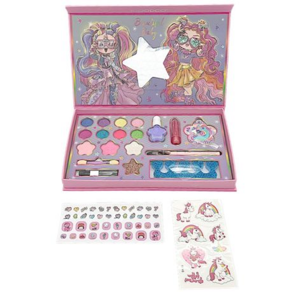 Little Luxe: 18-in-1 Makeup Cosmetic Kit for Trendsetting Kids