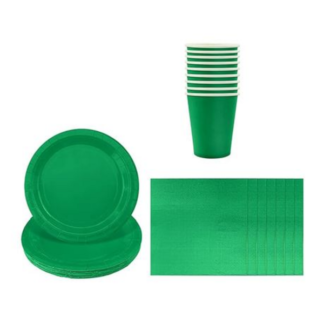 Party Paper Plates, Serviettes and Cups