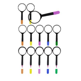 Spy on the World: 20 Magnifying Glasses with a Not so Secret Pencil or Pen!