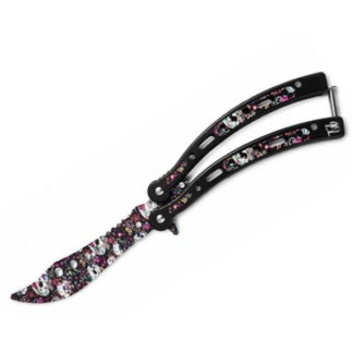 Blunt Non Sharp Balisong Butterfly Trainer Unsharpened Practice Blade Knife