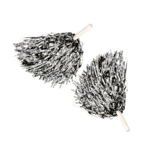 Sparkle in Every Shake Set of 2 Pom Poms - Vibrant Shine for Every Cheer - Image 4