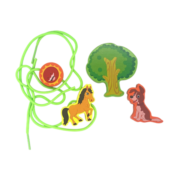 Saddle Up for Learning: STEM Montessori Lacing & Free Play Animal Farm Set - Image 4