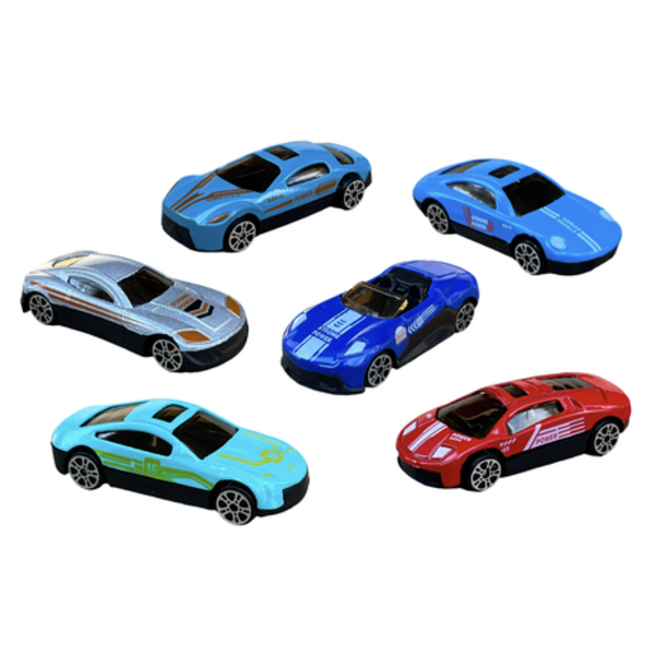 Die-Cast Mini Motor Mania: 6-Pack of Speed Demons for Indoor / Outdoor FUN!