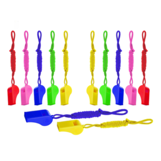 Whistle Stop Party Fun: 12 Pack of Colorful Whistles for Non-Stop Noises! - 1 Pack