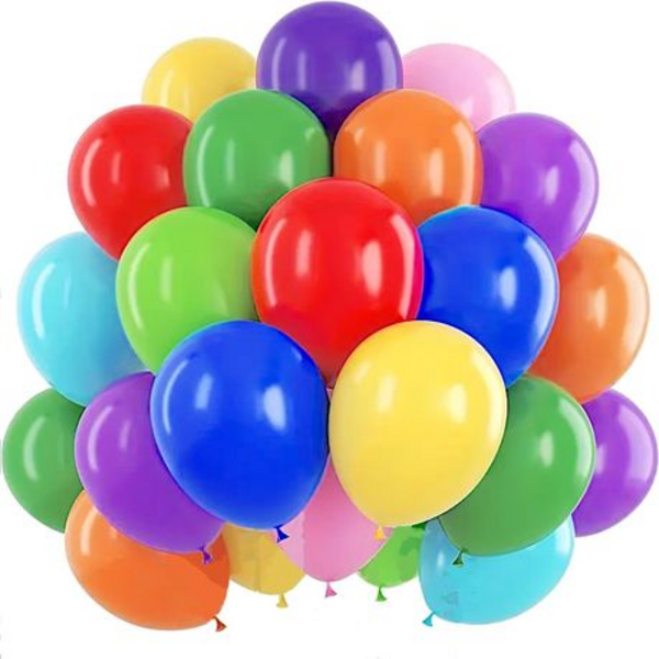 Inflate the Fun with Our 100 Piece Multi-Coloured Balloons & Hand Air Pump!