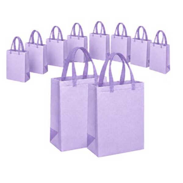 12 Pack Non-Woven Reusable Tote Gift Shopping Bags with Handles - Image 5