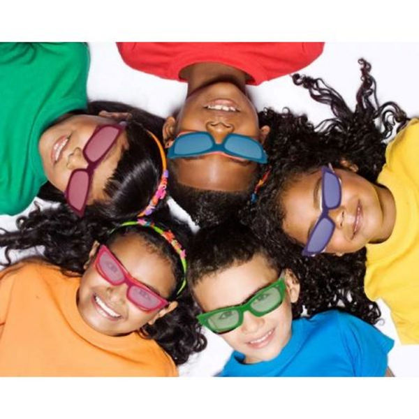 Kids Party Favors - 12 Pack Multi Colour Transparent Tinted Glasses - Image 4