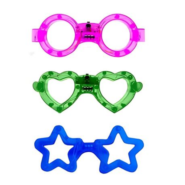 6 Piece Brighten Any Bash with These Glow-Tastic Party Pack Glasses!