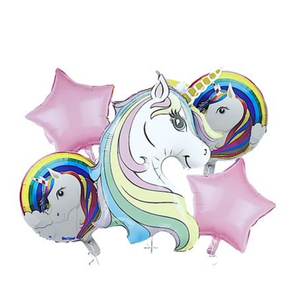 Magical Unicorn Birthday Party Decorations: 5-Piece Balloon Kit