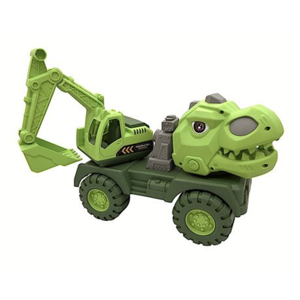Dig into Fun: Large Dino Excavator Digger Construction Vehicle Truck