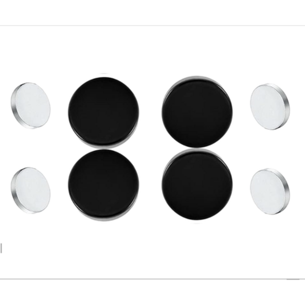 Go Stealth Mode Sneakily Stylish Magnetic Black Stud Earrings - Image 6