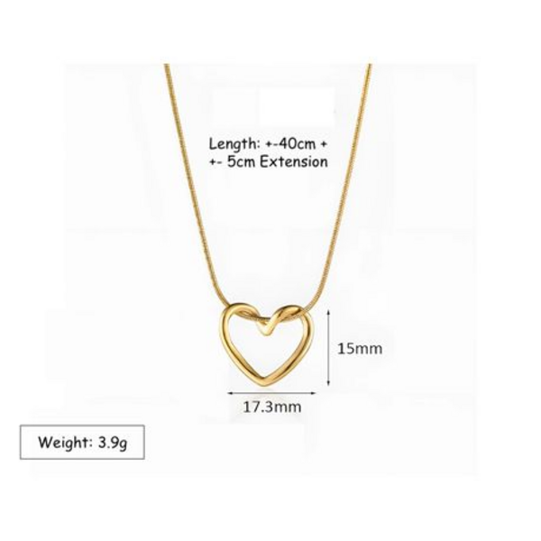 Love at First Sight: The Elegant Hollow Heart Pendant - Image 5