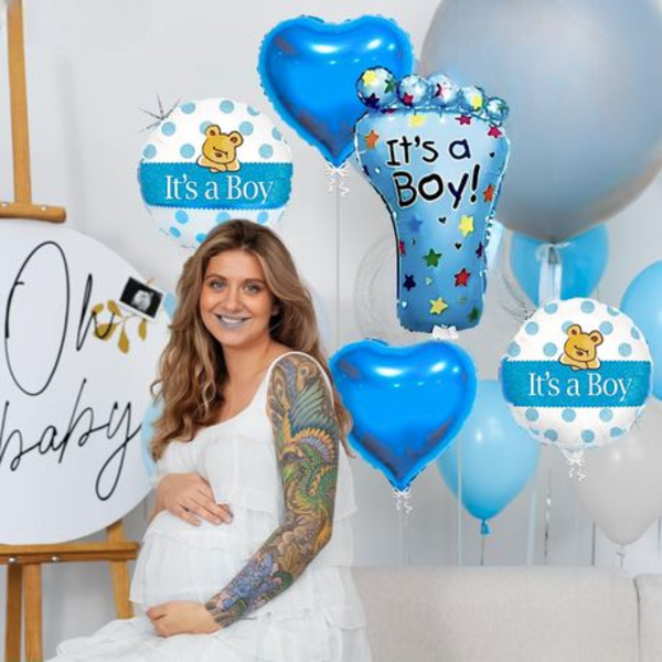 Blue "It's A Boy" Balloon Kit - 5 Pieces of Joy for Your Special Moment