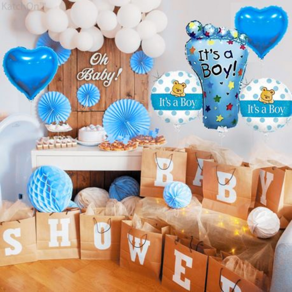 Blue "It's A Boy" Balloon Kit - 5 Pieces of Joy for Your Special Moment
