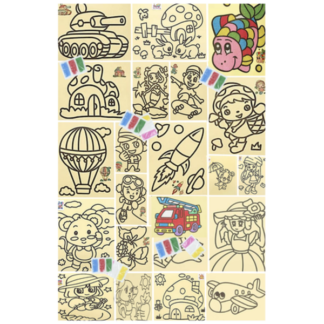 Peel, Pour, and Create! 20 Pack of Sand Art Cards for Artistic Fun!