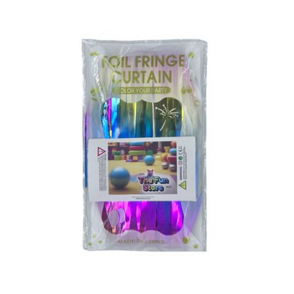 Shimmer and Shine with Our Pack of 4 Multicoloured Foil Curtains!