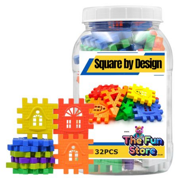 Build Your Dream Home (Without the Mortgage!) - Interlocking Square Blocks