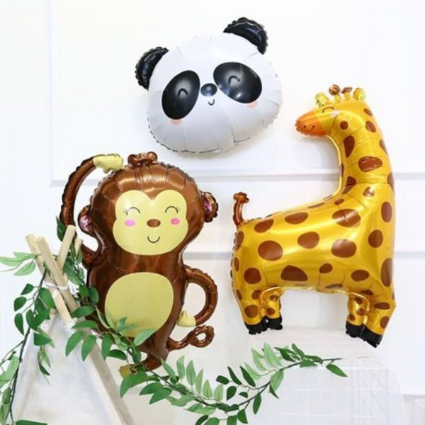 Jungle Adventure Balloons - 2 Pack of 3D Monkey Foil Balloons - Image 5