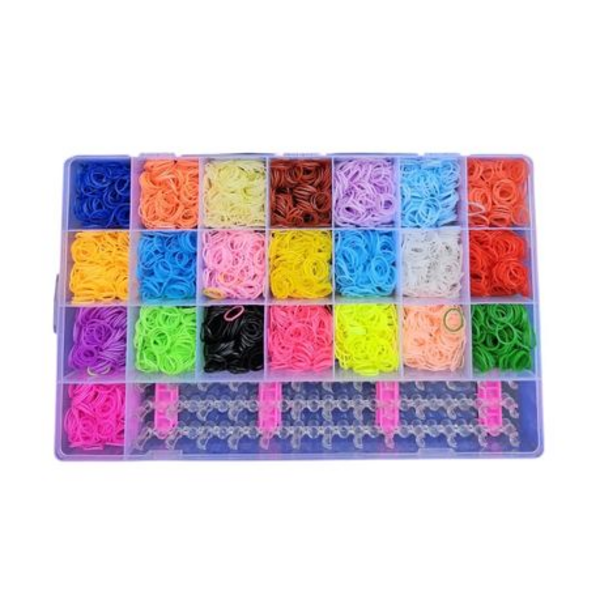 Loom Band Starter Kit - Create Endless Designs 22 Assorted Color Bands