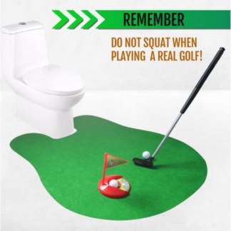 Tee Off Anywhere: The Ultimate Restroom Mini Golf Set! For Adults and Kids