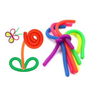 Stretch, Tie, Twirl, and Explore: Multi-Coloured Sensory Playset Toys! - 1 Pack